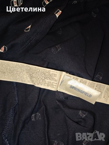 Дамска тъмносиня тениска SPRINGFIELD размер XS цена 15 лв., снимка 7 - Тениски - 42887254
