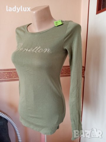 United Colors of Benetton, 100% Памук, Размер ХS. Код 1166, снимка 2 - Блузи с дълъг ръкав и пуловери - 30613242