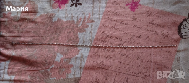 Дамско сребърно колие, снимка 3 - Колиета, медальони, синджири - 52210342