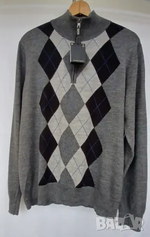 Стилен мъжки вълнен блузон., снимка 6 - Спортни дрехи, екипи - 48941591