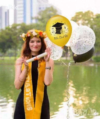 We Did It Бал завършване дипломиране абитуриент тога Обикновен надуваем латекс латексов балон парти, снимка 2 - Други - 40867391