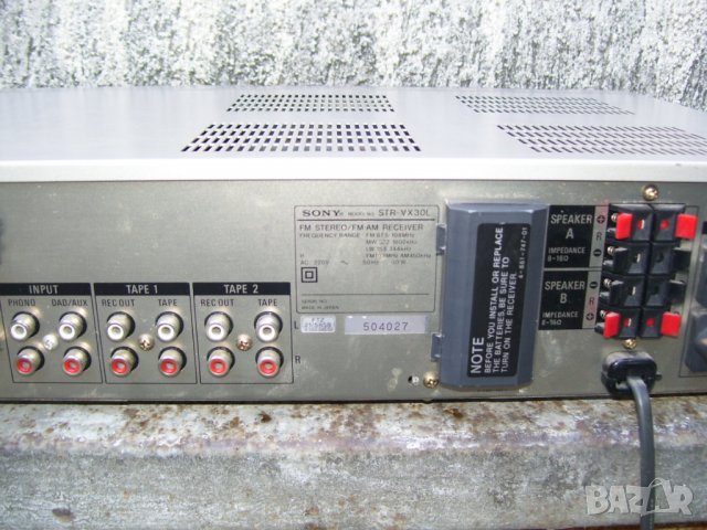 SONY STR VX 30L  receiver, снимка 5 - Ресийвъри, усилватели, смесителни пултове - 29405863