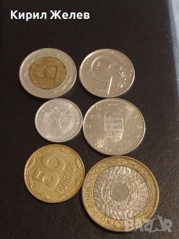 Лот монети от цял свят 6 броя АНГЛИЯ, УНГАРИЯ, УКРАЙНА ЗА КОЛЕКЦИЯ 16864