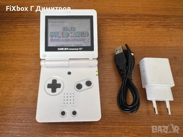 Nintendo GBA SP с Нови Панели бял металик , снимка 4 - Nintendo конзоли - 54113678