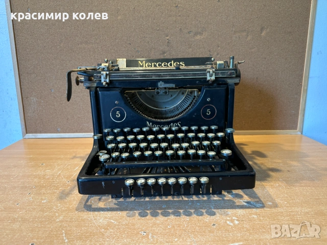 стара пишеща машина "MERCEDES Modell 5", снимка 6 - Антикварни и старинни предмети - 54126670