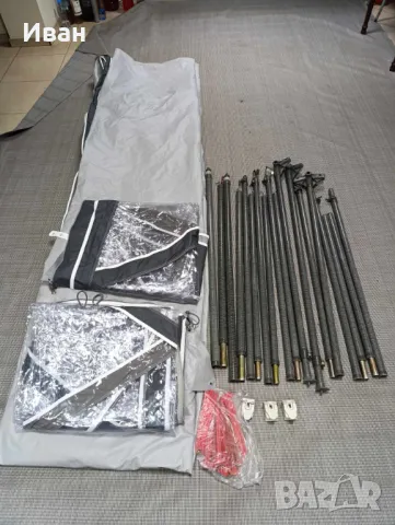 Панорамна тента(форселт) за каравана Isabella Sunshine. Размер: 1050см (1036-1060)см земя-земя, снимка 3 - Палатки - 49664482