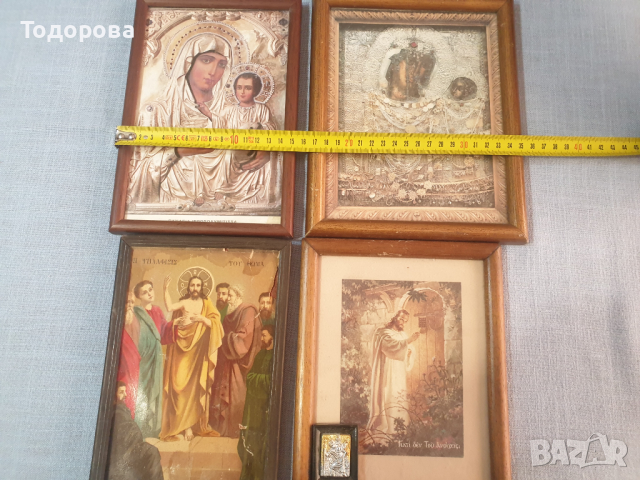 Лот 1- стари домашни икони - 4 броя, снимка 9 - Антикварни и старинни предмети - 44629193