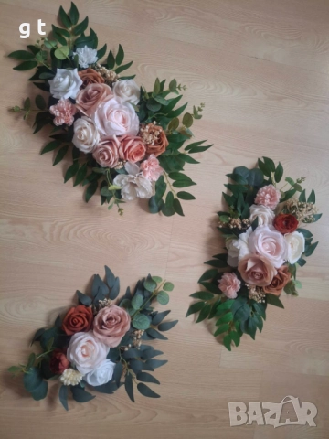 Украса, изкуствени цветя, сватба, юбилей, кръщене, снимка 3 - Изкуствени цветя - 52515334