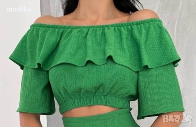 Дамска блуза в зелено 