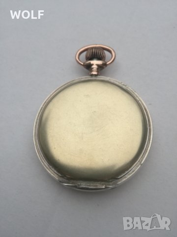 Brevet Swiss No:51828 швейцарски сребърен позлатен часовник, снимка 6 - Антикварни и старинни предмети - 31109290