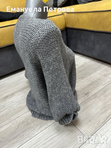 Дамски пуловер / топъл / сив , снимка 3 - Блузи с дълъг ръкав и пуловери - 38978931