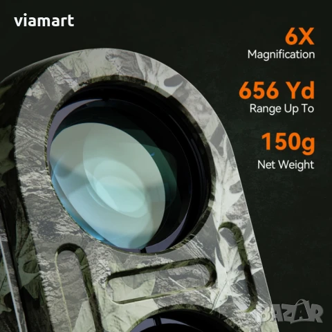 Лазерен далекомер за лов MiLESEEY PF2E, обхват до 600 м, 6x увеличение, снимка 3 - Оборудване и аксесоари за оръжия - 50609432