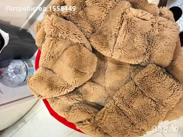 Пухено палто, снимка 3 - Якета - 53300189