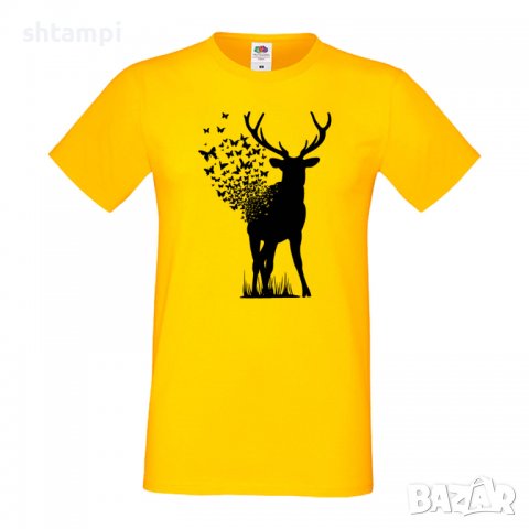 Мъжка тениска Deer Butterfly Елен Пеперуди,Изненада,Подарък,Празник , снимка 13 - Тениски - 36813830