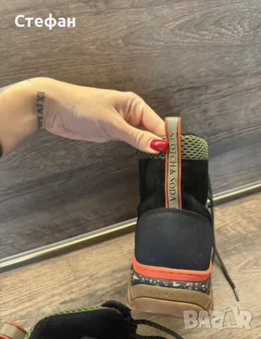 Боти Scotch & Soda от текстил и велур 43-44, снимка 6 - Мъжки боти - 48713568