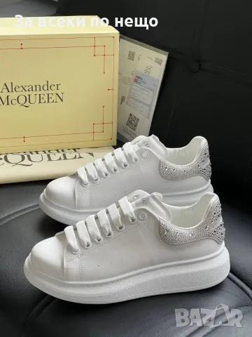 Alexander McQueen Дамски Маратонки С Кристали👟Дамски Спортни Обувки С Камъни - 2 Цвята Код E187