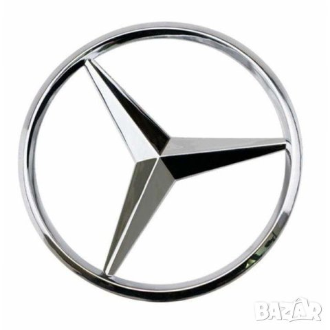 емблема за багажник задна емблема Мерцедес Mercedes-Benz 80мм хром, снимка 1 - Аксесоари и консумативи - 40645445