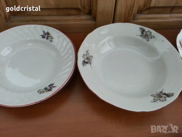 Български порцеланови чинии, снимка 4 - Чинии - 36989751