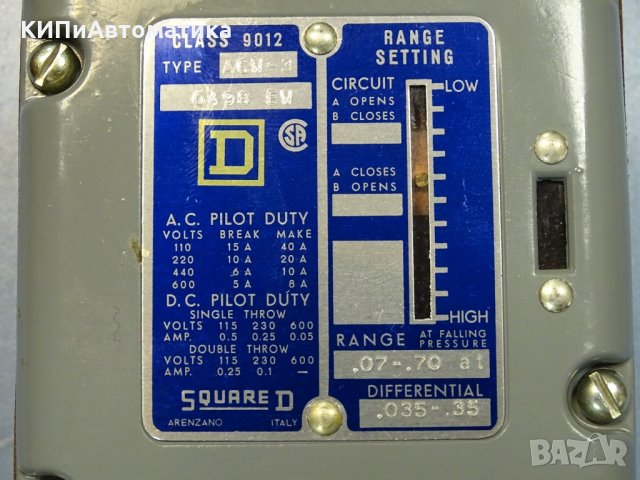 пресостат SQUARED ACW-3 Pressure Switch, снимка 3 - Резервни части за машини - 35136764