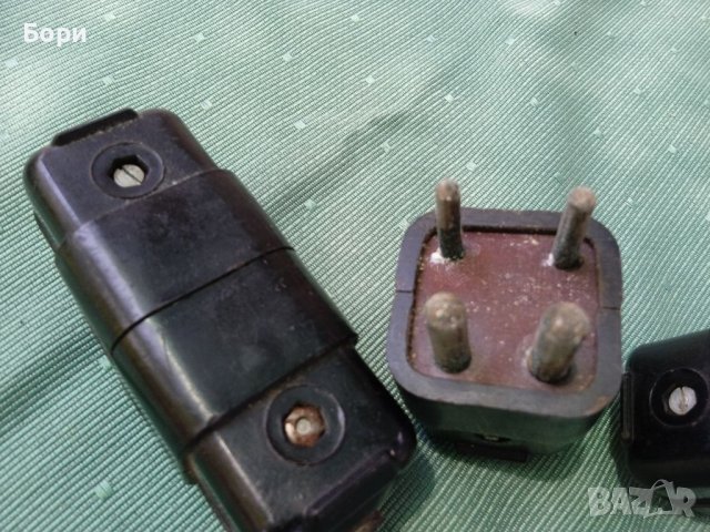 Стари бакелитови щепсели, снимка 4 - Други ценни предмети - 37412863