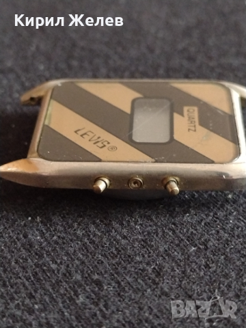 Ретро колекционерски модел електронен часовник от соца LEVI'S QUARTZ за колекция - 26888, снимка 3 - Антикварни и старинни предмети - 36542556