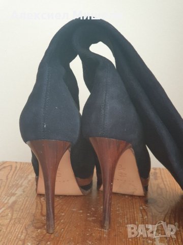 Черни високи ботуши Casadei, снимка 3 - Дамски ботуши - 36832319