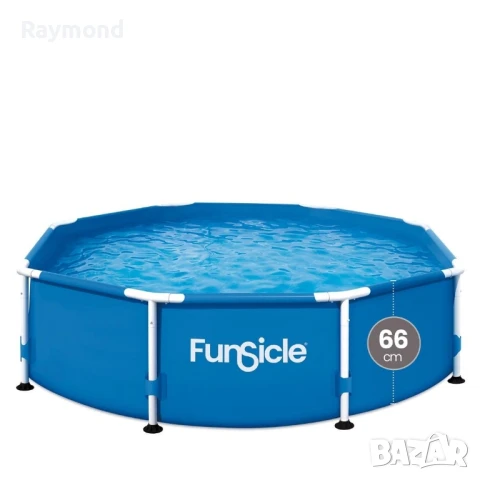 Сглобяем басейн 2.44м с PVC покритие и стоманена рамка, снимка 2 - Басейни и аксесоари - 50961065