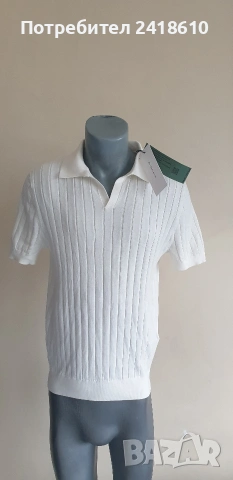 Hugo Boss Baldessarini Knit Памук / Коприна Mens Size M НОВО ! ОРИГИНАЛНА Мъжка  Тениска!, снимка 12 - Тениски - 53877677