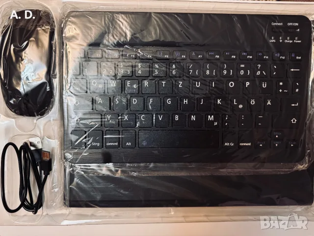 Bluetooth калъф с клавиатура за таблет (TunkArmor) Samsung Galaxy Tab A9+, снимка 2 - Калъфи, кейсове - 55981849