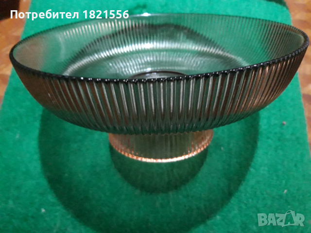 стъклена фруктиера, снимка 2 - Аксесоари за кухня - 54090282