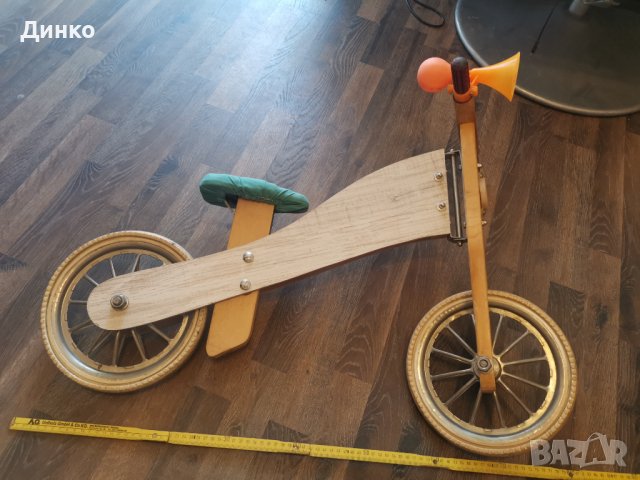 Детски велосипед от дърво без педали , снимка 3 - Велосипеди - 37493807