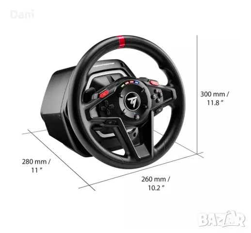 Волан Thrustmaster T128,PS4/5,PC, снимка 2 - Аксесоари - 49965249