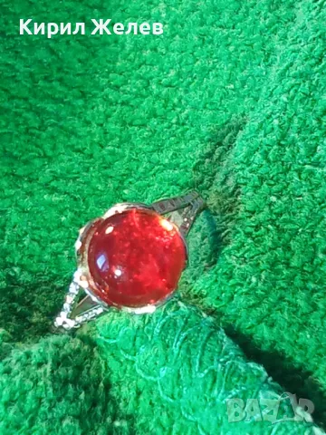 СТАР ПОСРЕБРЕН СКЪПОЦЕНЕН ВИНТИДЖ АРТ МОДЕЛ СТОМАНЕН ПРЪСТЕН 47429, снимка 11 - Пръстени - 47124362