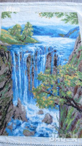 Гоблен "Големият пролетен водопад", снимка 2 - Гоблени - 34029872