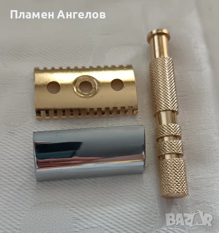 Ретро класическа самобръсначка Soluna в оригинална алуминиева кутия-Соц- епоха. , снимка 3 - Колекции - 55744714