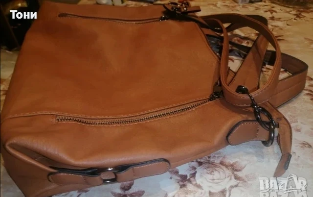 Нова Голяма Дамска Чанта Изцяло от Естествена Кожа , снимка 3 - Чанти - 50778224