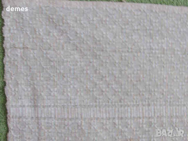  Ръчно изработена памучна кърпа от 40-те год. ХХ в. 69/46см