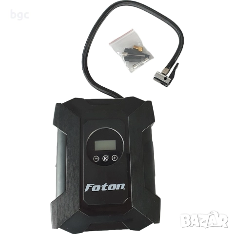 Компресор Foton CA-818, 12V, Максимум 10 bar / 150 PSI, Цифров дисплей с LED, Дължина на кабела 3m, 