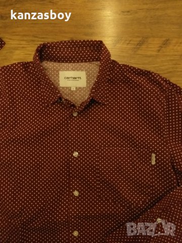 carhartt l/s dots shirt -  страхотна мъжка риза КАТО НОВА , снимка 3 - Ризи - 35246620
