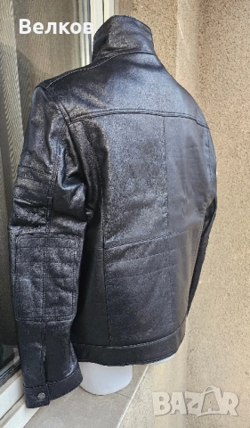 Мъжко кожено яке от естествена кожа - размер L - цена 250 евро, снимка 5 - Якета - 52433576