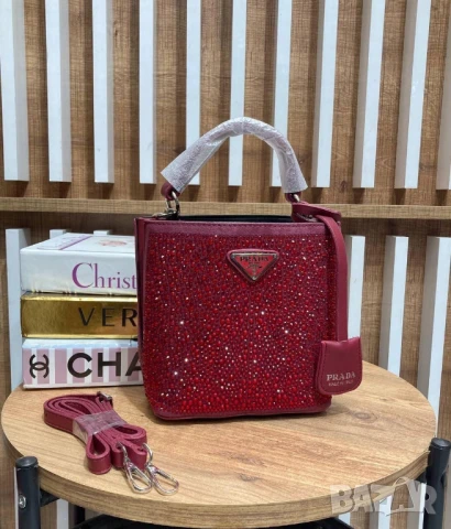 чанти с камъни prada , снимка 5 - Чанти - 50574701