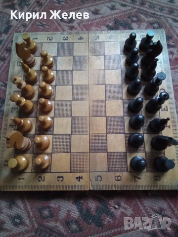 Шах стар дървен 43856, снимка 5 - Шах и табла - 44334624