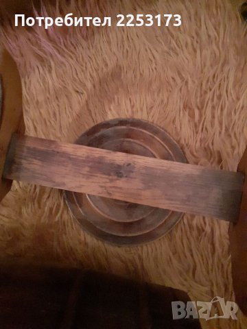 Старо БГ буре на въртяща се стойка, снимка 6 - Декорация за дома - 38115198