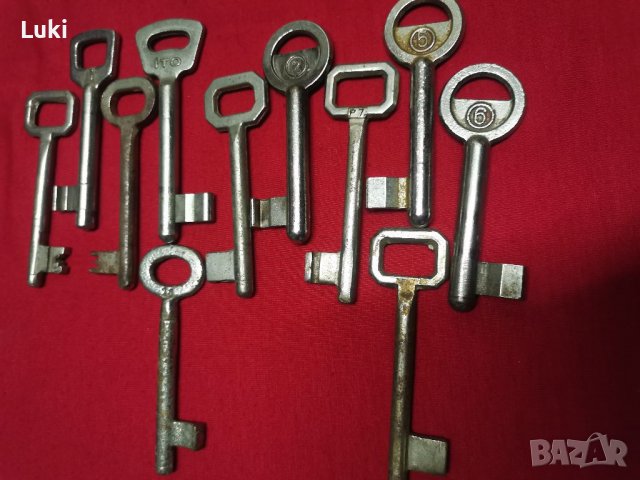 Обикновени ключове 11 броя. , снимка 1 - Колекции - 38222374