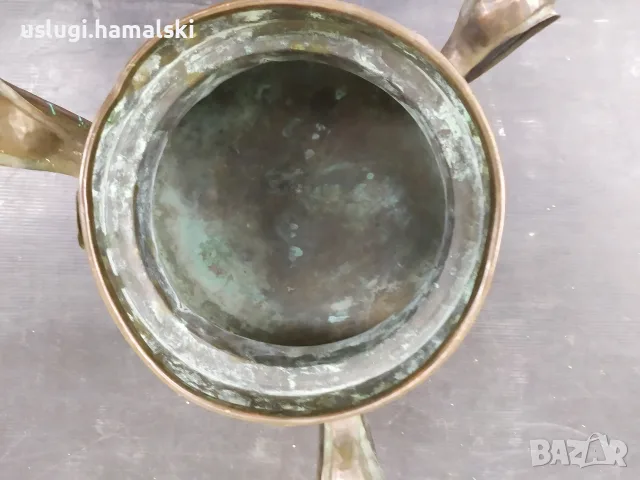 Голям старинен меден/бакърен съд, снимка 6 - Антикварни и старинни предмети - 56315640