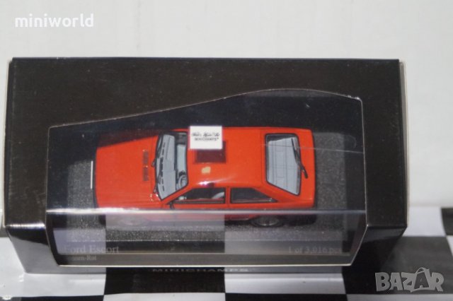 FORD ESCORT MK3 1981 - мащаб 1:43 на Minichamps модела е нов в PVC дисплей-кейс, снимка 8 - Колекции - 27618025