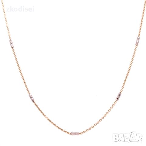 Златен синджир 2,12гр. 40,0см. 14кр. проба:585 модел:34642-6, снимка 2 - Колиета, медальони, синджири - 52361287