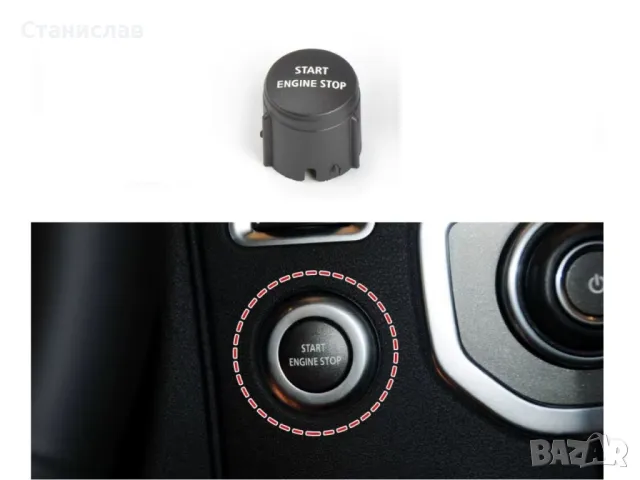 Land Rover Range Rover Sport L320 Facelift Капаче за бутон Start Stop , снимка 5 - Части - 50264084