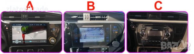 TOYOTA COROLLA 2017-2018 - 10'' Андроид НАВИГАЦИЯ ТИП "C", снимка 2 - Навигация за кола - 38083096