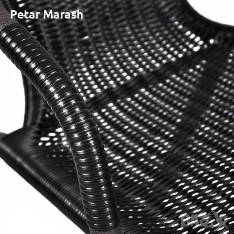 Комплект Thasos – 2 стола и сгъваема маса с темперирано стъкло, антрацит, снимка 8 - Градински мебели, декорация  - 50960913